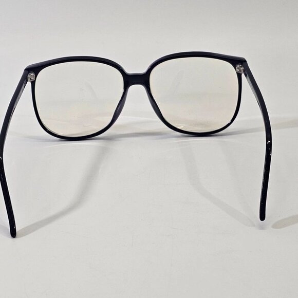 VINTAGE Liz Claiborne LC No. 12 Navy Blue Oversized Plastic Frames Glasses EUC - Picture 3 of 9